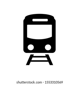 Vector icon of a train. Transportation symbol