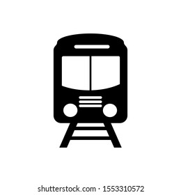 Vector icon of a train. Transportation symbol