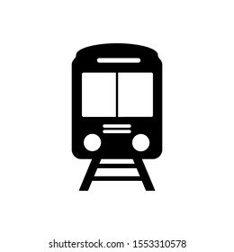 Vector icon of a train. Transportation symbol