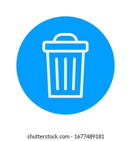 vector icon trash can. Delete icon vector, Trash can, bin, Garbage sign isolated on white background. vector illustration