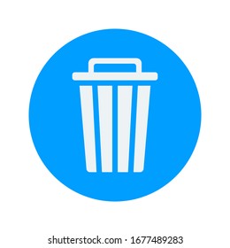 vector icon trash can. Delete icon vector, Trash can, bin, Garbage sign isolated on white background. vector illustration