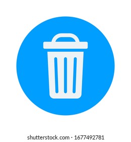 vector icon trash can. Delete icon vector, Trash can, bin, Garbage sign isolated on white background. vector illustration