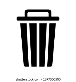 vector icon trash can. Delete icon vector, Trash can, bin, Garbage sign isolated on white background. vector illustration