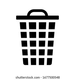 vector icon trash can. Delete icon vector, Trash can, bin, Garbage sign isolated on white background. vector illustration
