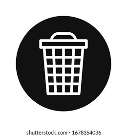 vector icon trash can. Delete icon vector, Trash can, bin, Garbage sign isolated on white background. vector illustration