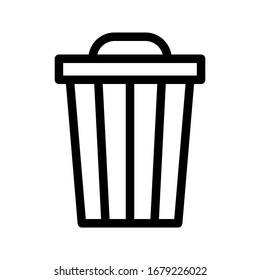 vector icon trash can. Delete icon vector, Trash can, bin, Garbage sign isolated on white background. vector illustration