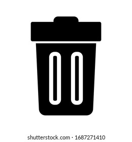 vector icon trash can. Delete icon vector, Trash can, bin, Garbage sign isolated on white background. vector illustration. eps 10