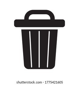 vector icon trash can. Delete icon vector, Trash can, bin, Garbage sign isolated on white background. vector illustration
