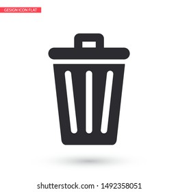 vector icon trash can . Lorem Ipsum Illustration design