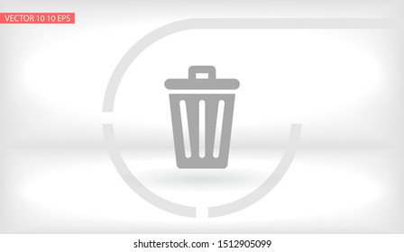 vector icon trash can . Lorem Ipsum Illustration design