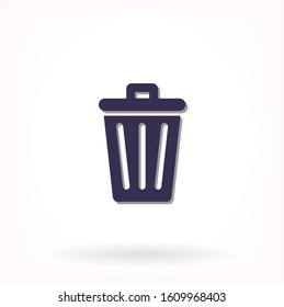 vector icon trash can . Lorem Ipsum Illustration design