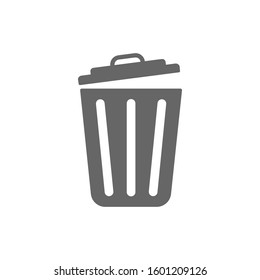 vector icon trash can. Trash Can, Rubbish Bin sign design template