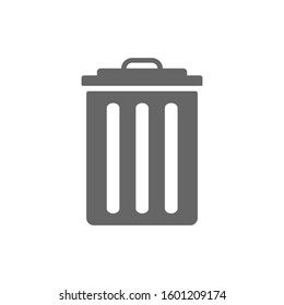 vector icon trash can. Trash Can, Rubbish Bin sign design template