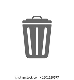 vector icon trash can. Trash Can, Rubbish Bin sign design template