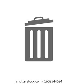 vector icon trash can. Trash Can, Rubbish Bin sign design template