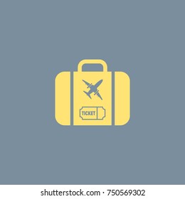 Vector icon of Travel Bag. Eps-10. 