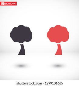 Vector icon tree 10 EPS