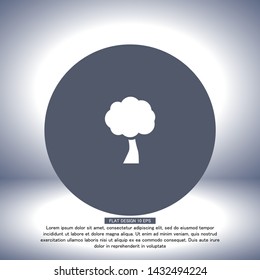 Vector icon tree 10 EPS . Lorem Ipsum Illustration design