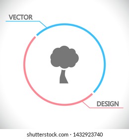 Vector icon tree 10 EPS . Lorem Ipsum Illustration design