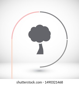 Vector icon tree 10 EPS . Lorem Ipsum Illustration design