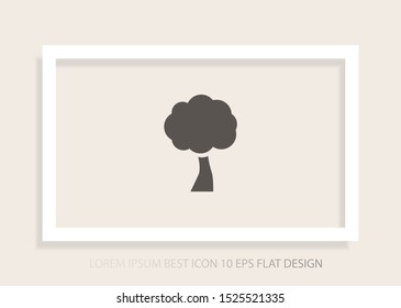 Vector icon tree 10 EPS . Lorem Ipsum Illustration design