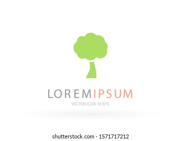 Vector icon tree 10 EPS . Lorem Ipsum Illustration design