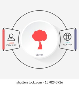 Vector icon tree 10 EPS . Lorem Ipsum Illustration design