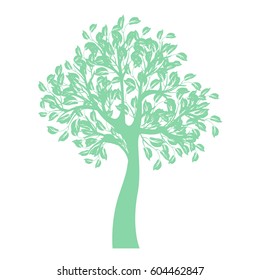 Vector icon tree illustration element nature sign