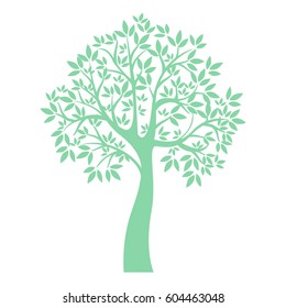 Vector icon tree illustration element nature sign
