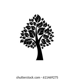 Vector icon tree illustration element nature sign