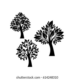 Vector icon tree illustration element nature sign