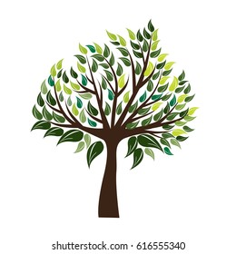 Vector icon tree illustration element nature sign