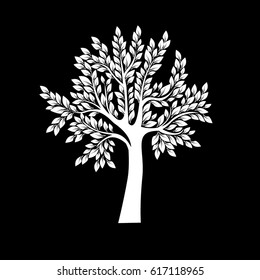 Vector icon tree illustration element nature sign