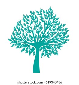 Vector icon tree illustration element nature sign