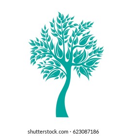 Vector icon tree illustration element nature sign