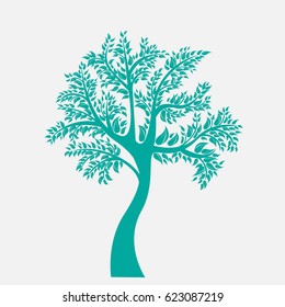 Vector icon tree illustration element nature sign