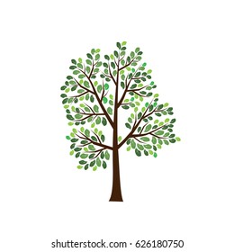Vector icon tree illustration element nature sign