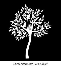 Vector icon tree illustration element nature sign