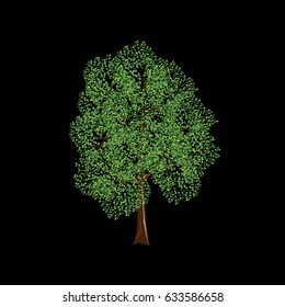 Vector icon tree illustration element nature sign