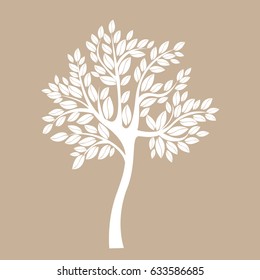 Vector icon tree illustration element nature sign