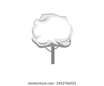 Vector icon - tree. Your text 