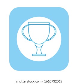 vector icon with trophy cup shape