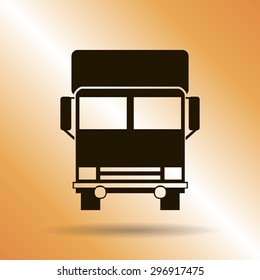 Vector icon of a truck