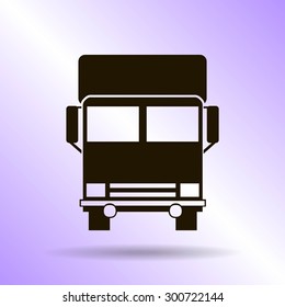 Vector icon of a truck