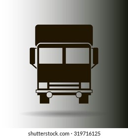 Vector icon of a truck