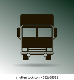 Vector icon of a truck