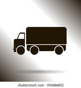 Vector icon of a truck