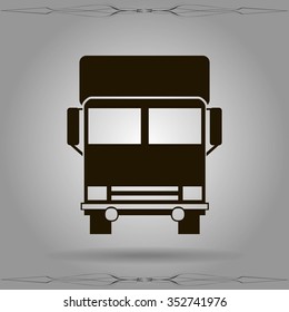Vector icon of a truck