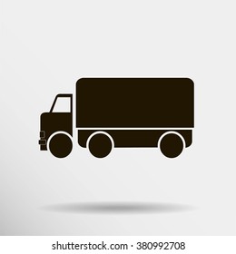 Vector icon of a truck