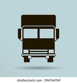 Vector icon of a truck